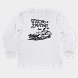 Back to the Future - DMC DeLorean Kids Long Sleeve T-Shirt